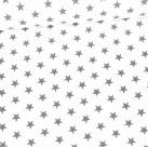 Stoff Baumwolle, Petit Stars Weiss/Grau