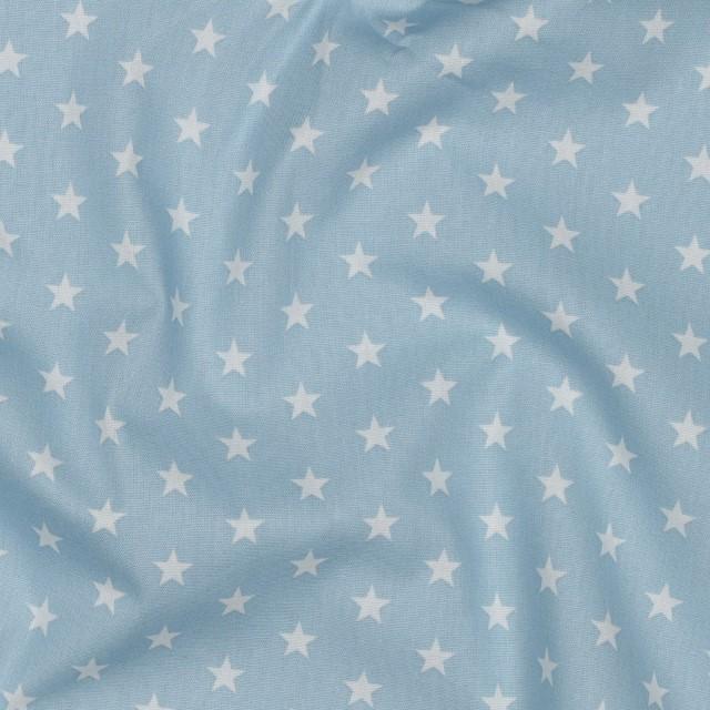 Stoff Baumwolle Petit Stars babyblau - 0