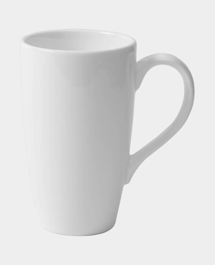 Porzellan-Tasse weiss, hoch