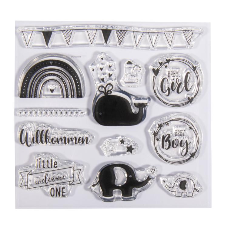 Clear Stamps Willkommen Baby - 0