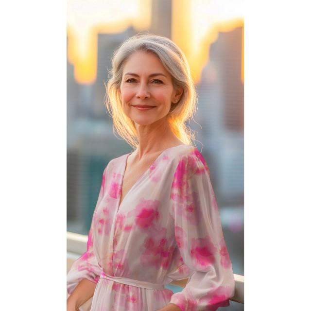 Stoff Cotton Satin, aquarell flowers - 0