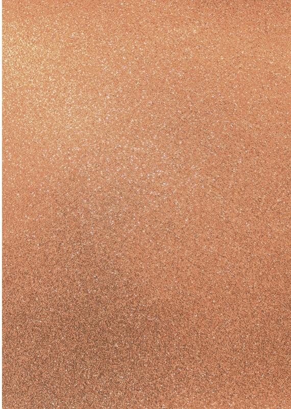Glitter Papier, Peache, selbstklebend