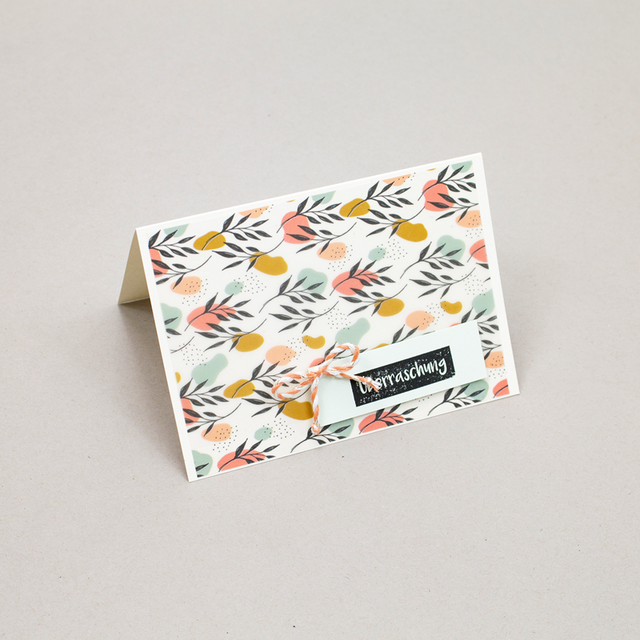 Papier transparent, gemischt mit Ranken - 0