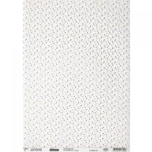 Transparentpapier gepunktet rose/braun