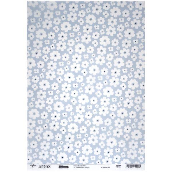 Papier transparent Scandi Blüten