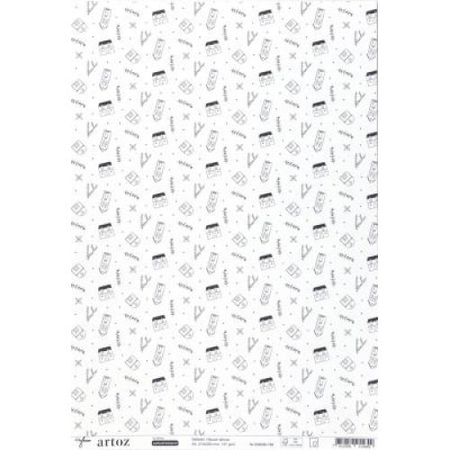 Papier Selbstklebend Häuser allover