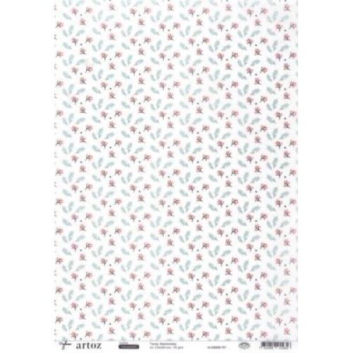 Papier Transparent Beerenzweig