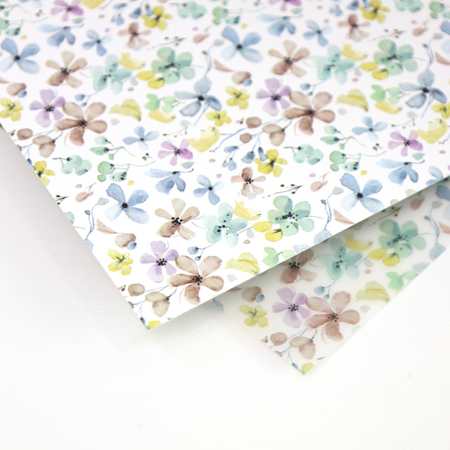 Selbstkl. Bunte Blumen - 0