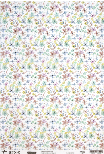 Transp. Bunte Blumen