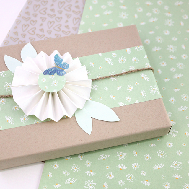 Selbstkl. Blumen mint - 1