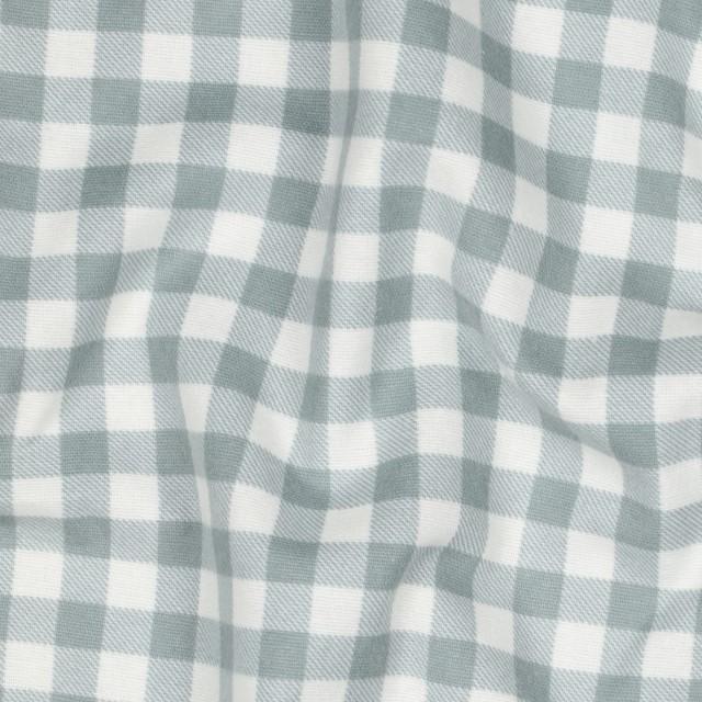 Stoff Flannel Checks blue - 2