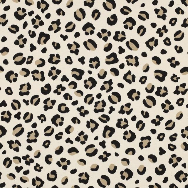 Stoff Sweat Animalskin, beige
