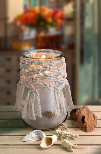 Makramee Rope, 3mm, 250g, hellbraun - 1