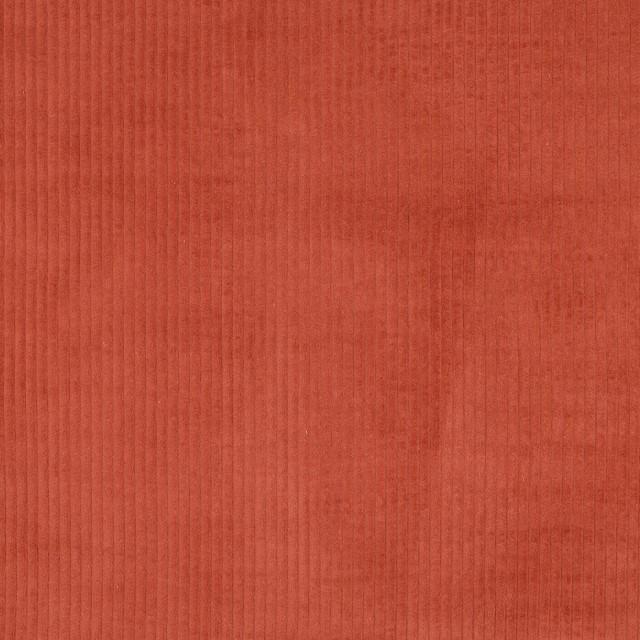 Stoff Washed Cord terracotta
