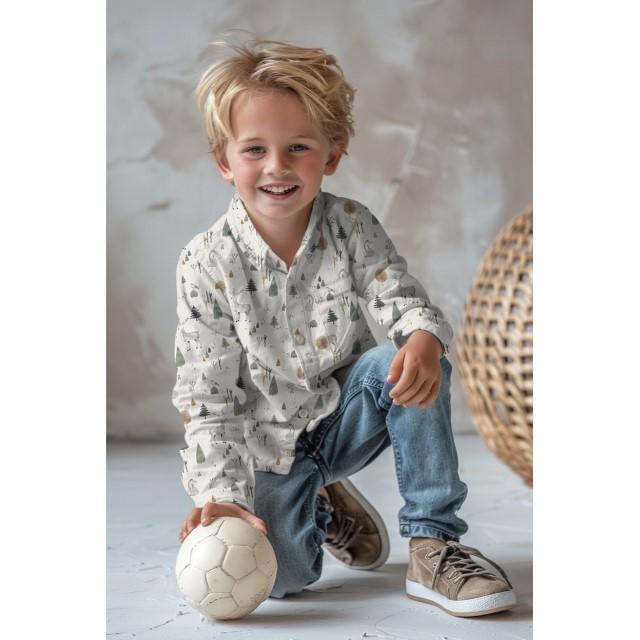 Stoff Poplin, Forest animals - 3