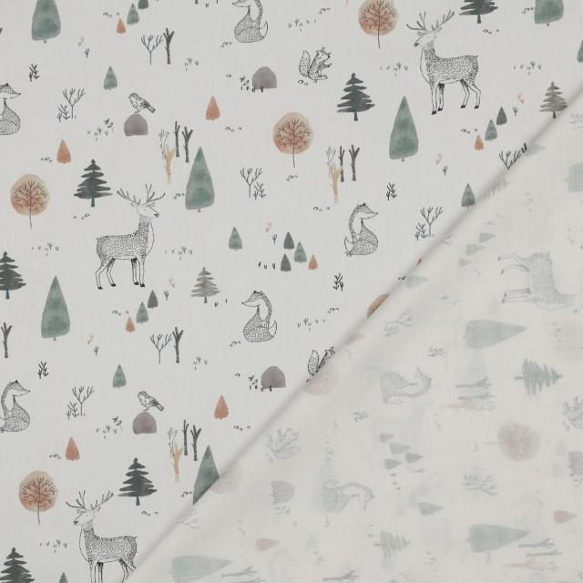 Stoff Poplin, Forest animals - 2