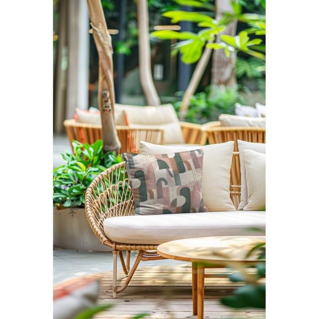 Stoff Baumwolle Canvas Digital Geometric - 0