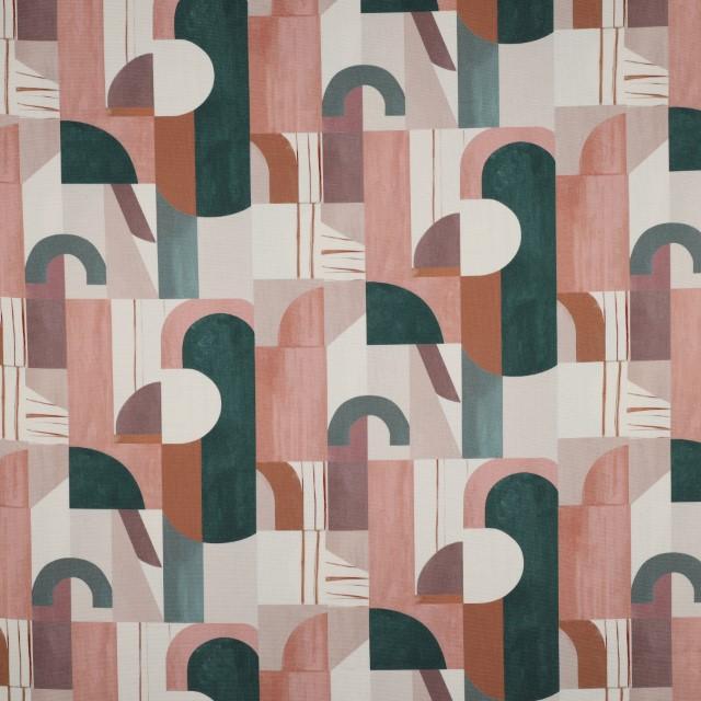 Stoff Baumwolle Canvas Digital Geometric