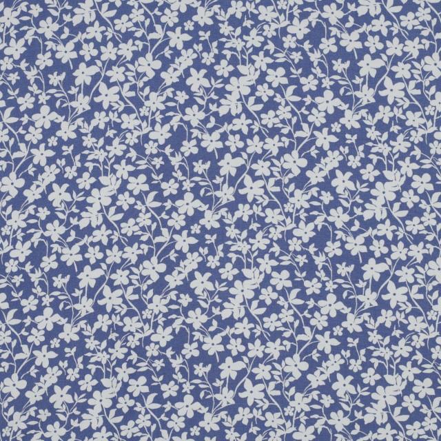 Stoff Viskose Radiance Flower Blue