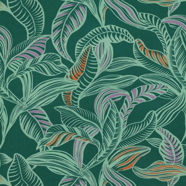 Stoff Ecovero Blätter