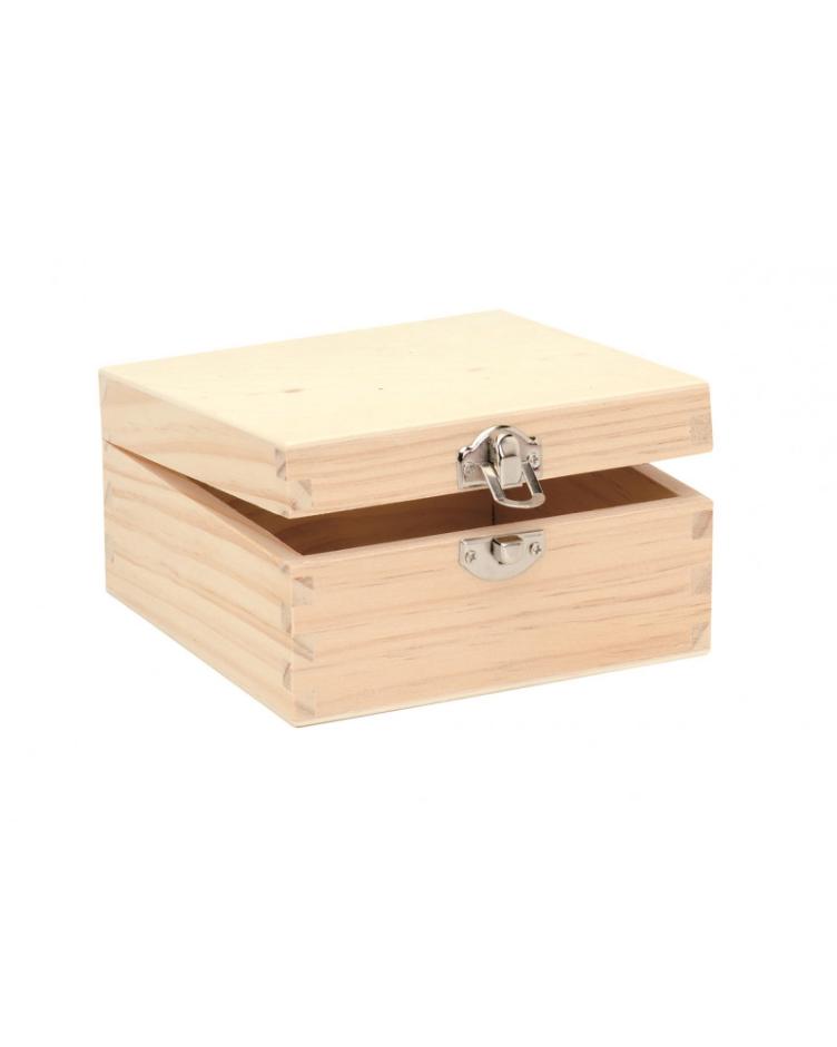 Holzbox quadratisch 13x13x7cm, FSC