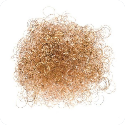 Lamettahair gelockt Champagne 15g