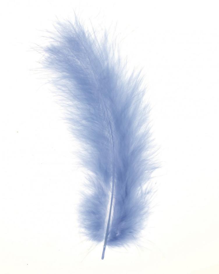 Marabufedern, hellblau