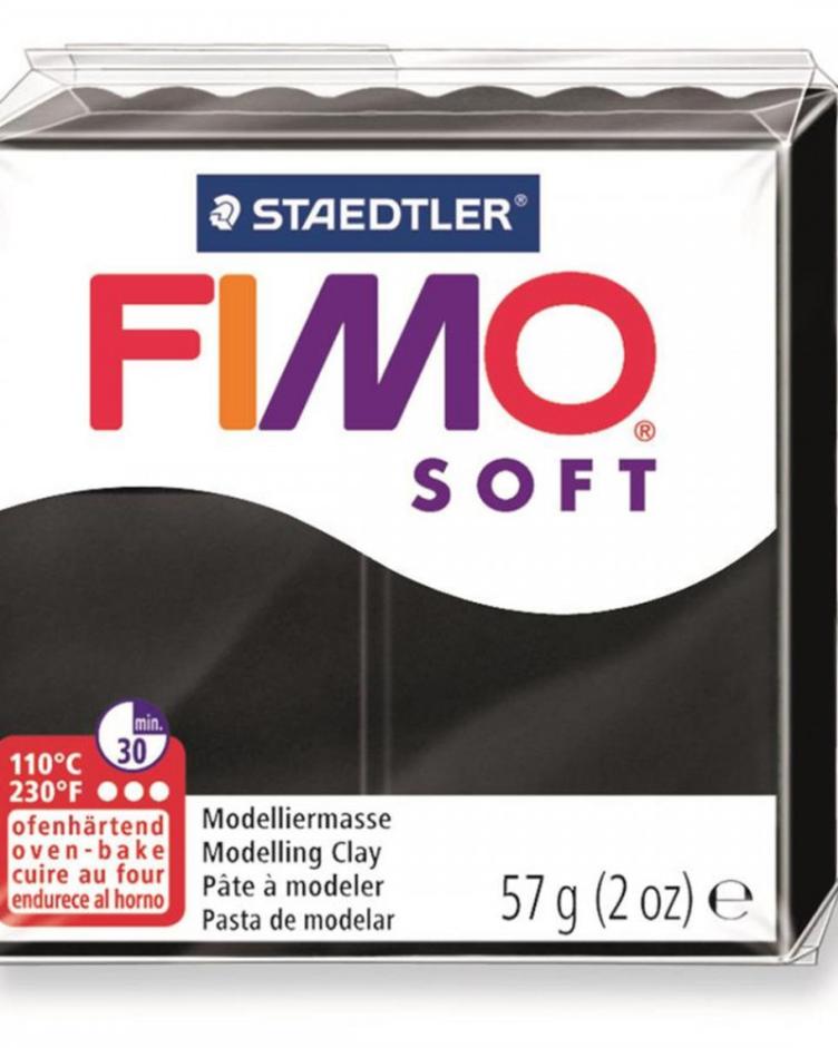 Fimo Soft 57g schwarz
