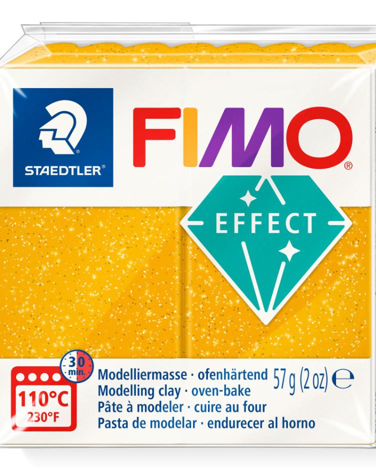 Fimo effect 57g glitter gold
