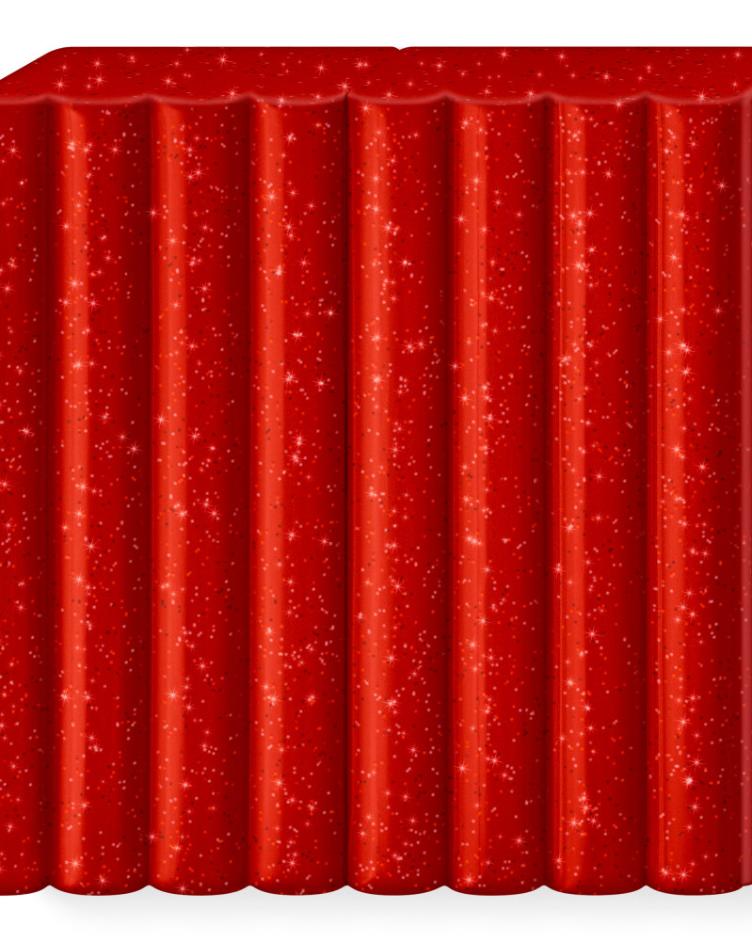 Fimo effect 57g glitter rot - 0