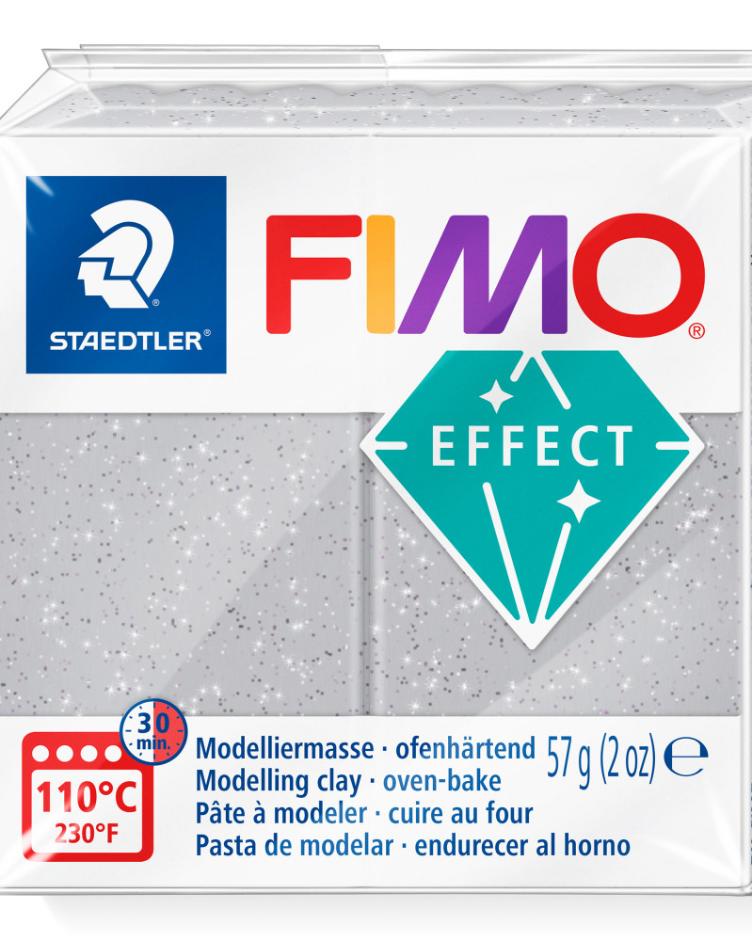Fimo effect 57g, glitter silber