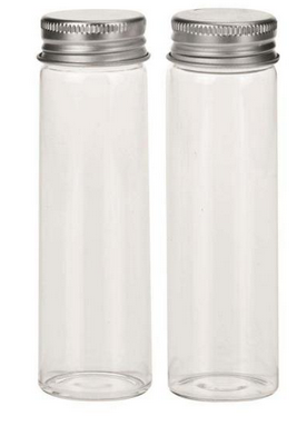 Glasflaschen 2St 3x10cm, 45ml
