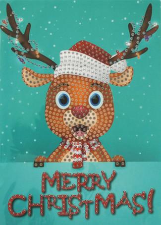 Diamond Painting Grusskarte Merry Christmas