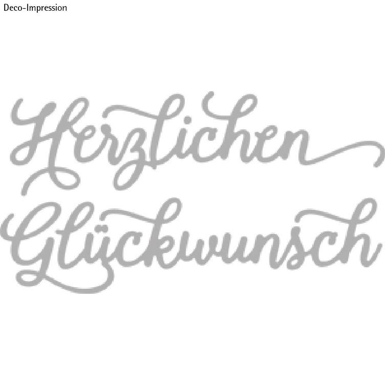 Stanzschablone: Herzlichen Glückwunsch