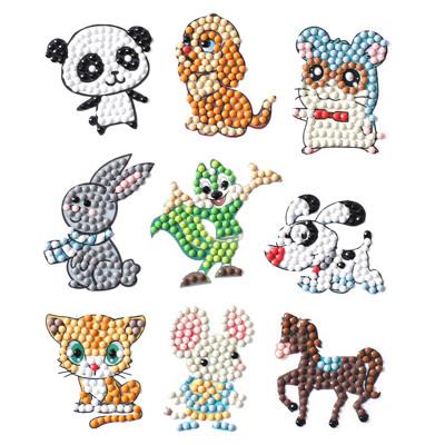 Diamond Painting Stickers Süsse Tierchen
