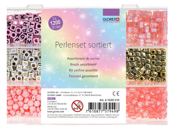 Perlenset Buchstaben-Würfel