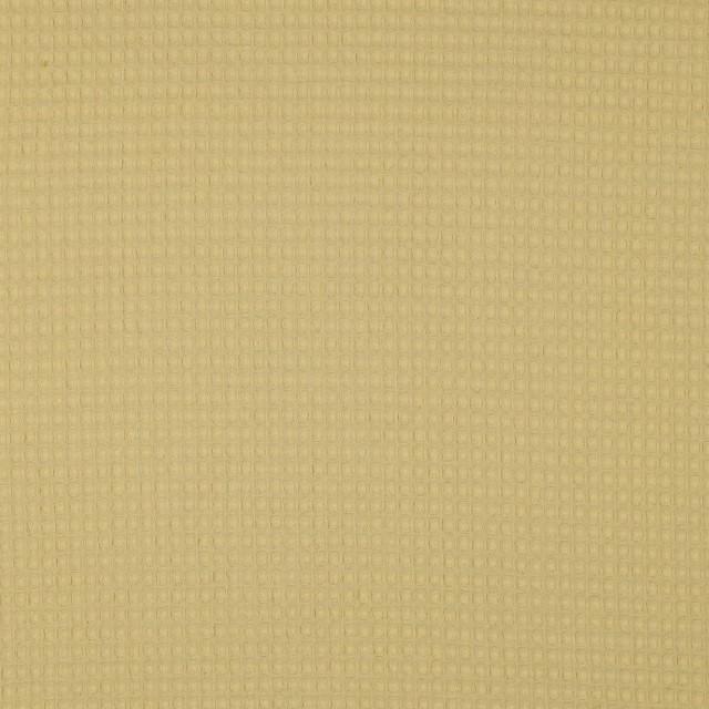 Stoff Waffel hellgelb - 1