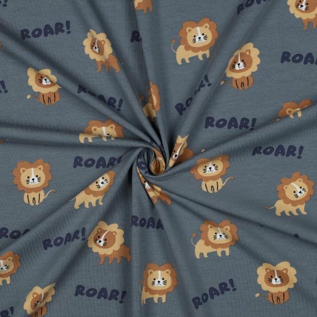 Stoff Jersey Lions Roar - 0