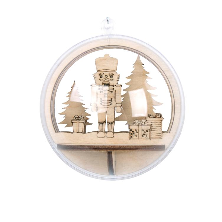 Holz Steckteil, FSC Mix Credit, 7,5cm ø natur - 1