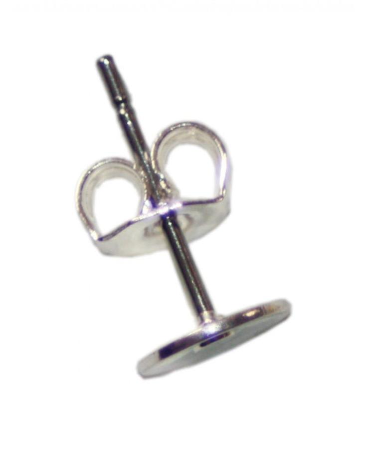 Ohrstecker, silberfarben, 6 mm