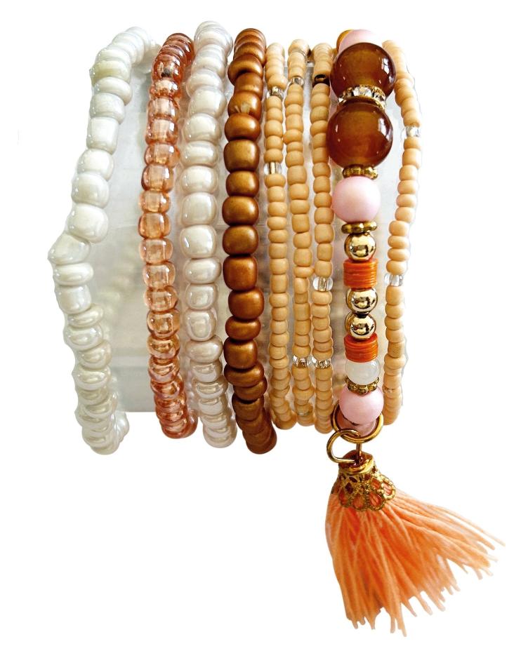DIY Armbandset, Sandfarben