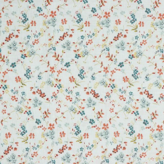 Stoff Baumwolle Double Gauze Small Flowers