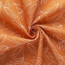 Stoff Baumwolle Stilisierte Tulpen, Orange
