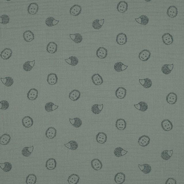 Stoff Musselin Igel Nile