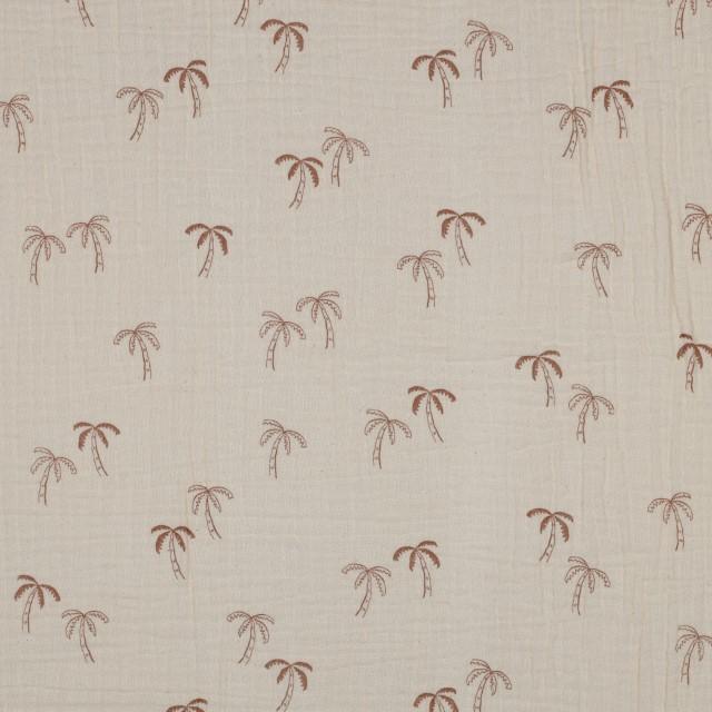 Stoff Musselin Palmtrees
