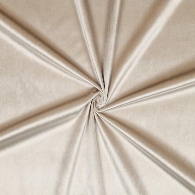 Stoff Polyester Luxury Velvet Champagne - 0