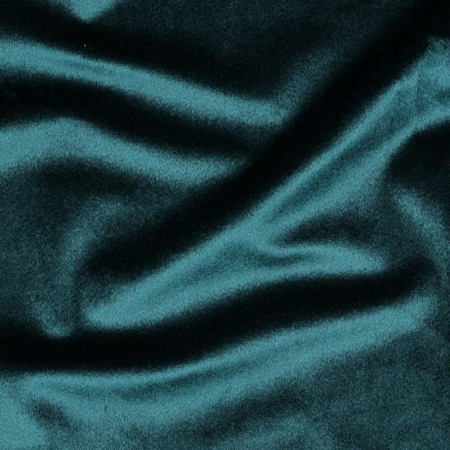 Stoff Polyester Luxury Velvet Petrol - 0