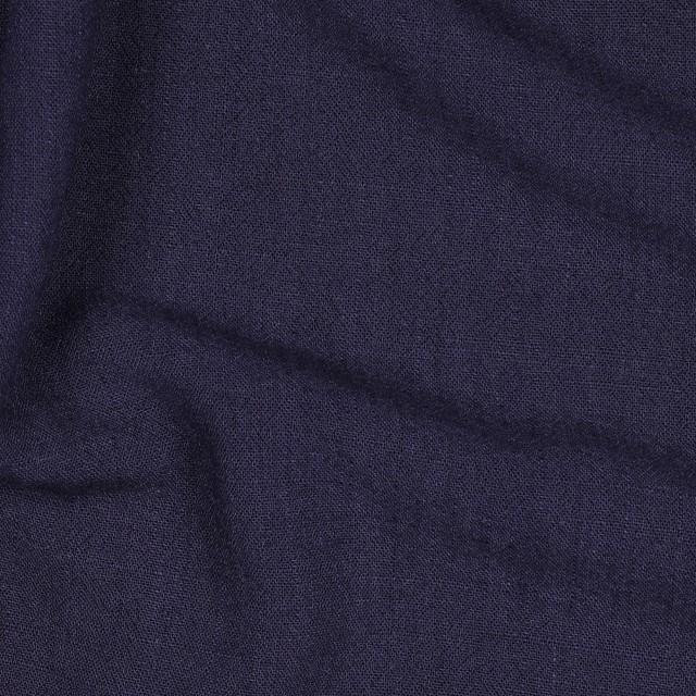 Stoff Leinen, Navy - 1