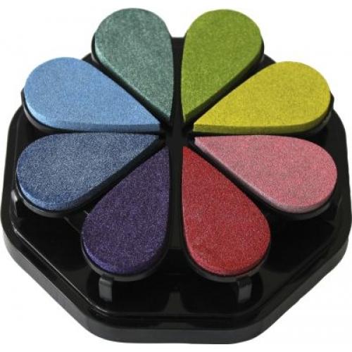 8–Color Pigment Ink Pad, pearl