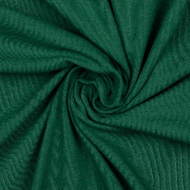 Stoff Jersey Leinen Old green